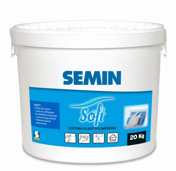 Шпаклівка готова фінішна Semin Soft (20 кг) | www.budmat-store.com.ua Шпаклівка готова фінішна Semin Soft (20 кг) | www.budmat-store.com.ua